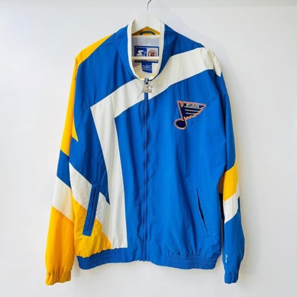 ❤️ Starter Men Vintage Star St. Louis Blues light jacket  Size L